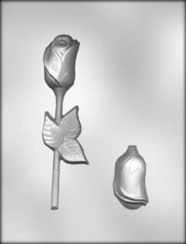 3d Rose With Leaf Chocolate Mould - Click Image to Close